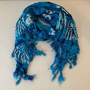 Pineapple Moon Turtles & Dolphins Sarong